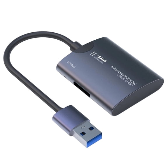 Fast Speed 480Mbps USB C Card Reader for and Cards Double Slot Portable Adapters For Multiple Devices Plugs and Play Ope
