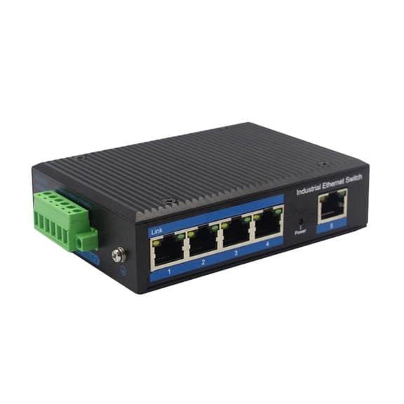 Fast Speed 5 Port Gigabit Switcher With 5000V Industrial Protections Low Noise