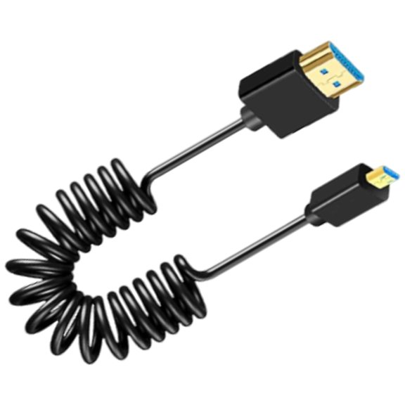 Fast Speed 8K UHD2.1 Version Spring Cable Gold Plated Connectors 60Hz Supported Thin Flexible Design