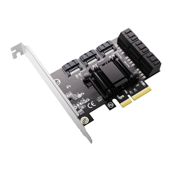 Fast Speed PCIE 4X To SATA3.0 Adapter Card With 9 Port And 6Gbps Bandwidth For PC Storage