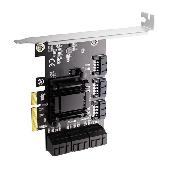 Fast Speed PCIE 4X To SATA3.0 Adapter Card With 9 Port And 6Gbps Bandwidth For PCs Storage