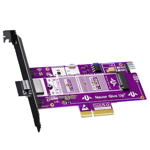 Fast Speed PCIe5.0 M.2 NVMe Expansion Card Supporting Remote PC Power Control and Wide Compatibility for Multiple Interfaces