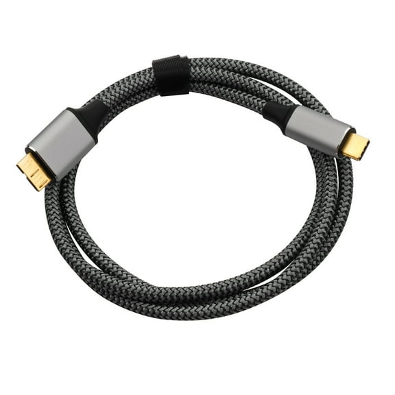 5Gbps Hard Drives Cable Type C Male to MicroB Data Sync and Charging Cable for External Hard Drives