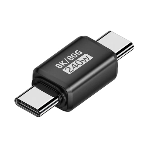 Fast Speed USB.0 Type C Converter 8K60hz Video and 240W Power Delivery Metal Case For Laptops Tablets Phones