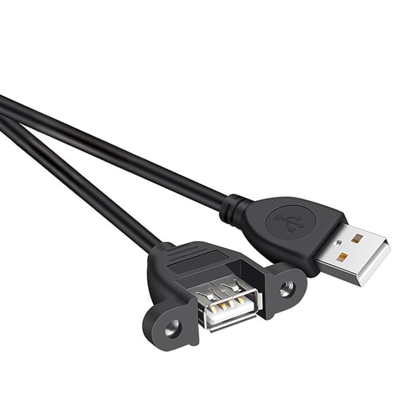 Fast Speed USB 2.0 Data Transfer Cable with Mounting Ear, Multiple Length 100 to 300cm for Printer, Keyboards