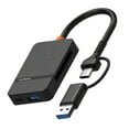 thumbnail image 1 of 8 in 1 Multifunctional OTG Card Reader Supports TF MS CF Cards for Laptops Smartphones USB C USB A, 1 of 8