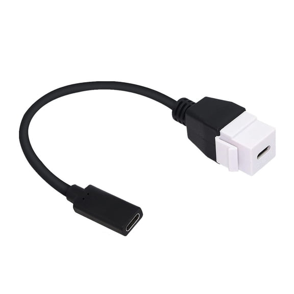 Fast Speed Type C Keystone Adapter Insert Cable USB C Female to Female for Fast Data and Charging Needs 20CM