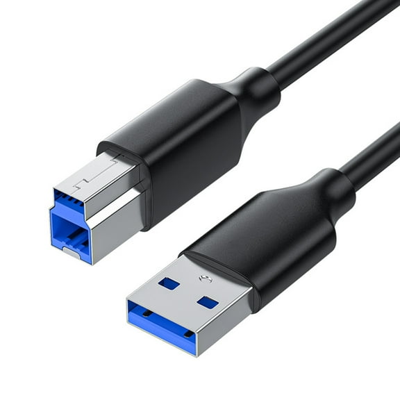 Fast Speed USB Printer Cable, A to B Male Connection, 5Gbps Data Transfer Cord for Office and Home Use