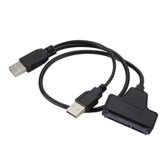 Fast Speed USB to 2.5inch SATAs Hard Drives Adapter, Two USB Interfaces, Easy Drives Management Without External Enclosure