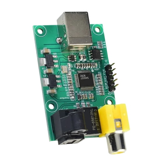 Fast Speed USB2.0 To SPDIF Converter Metal Development Board For Auditory Systems
