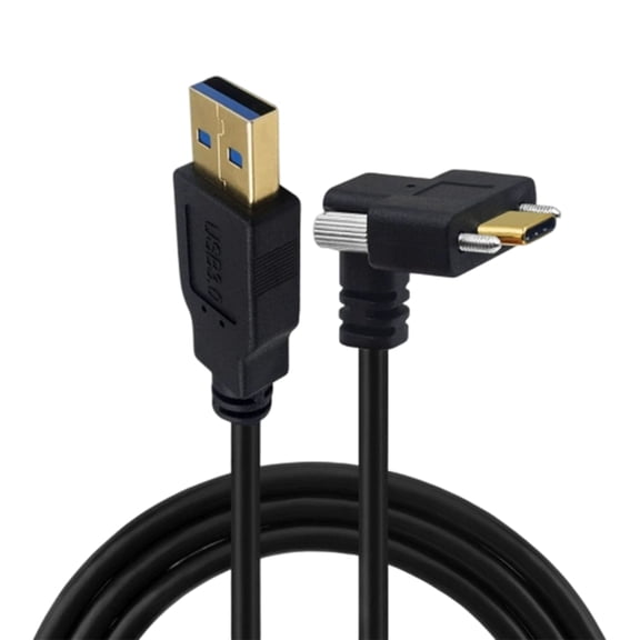 Fast Speed USB 3.0 Type C Cable Up Down Design Panel Mount Mechanism Safe Data Transmission For Factory Use