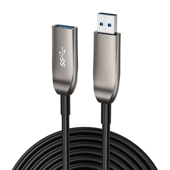 Fast Speed USB3.2 Fiber Opt Extension Cable for 10Gbps Data Transfer to Webcams Printers and Computers Low Latency