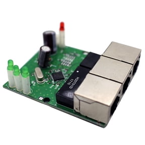 Fast Switch Mini 3 Port Ethernet Switch 10 / 100mbps Network Switch Hub Pcb Module Board for System Integration Module