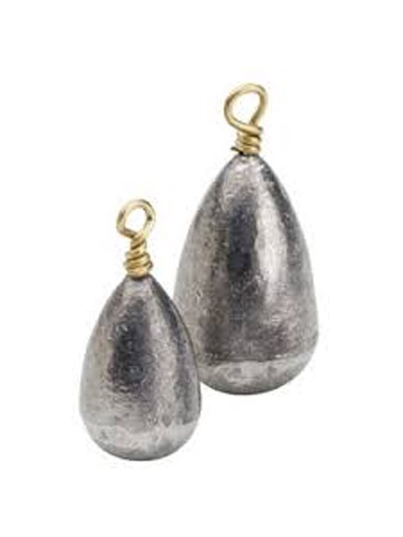 Pear (1.5 Ounce 6 Pack) Sinker Fishing Weights, Fishing Bass Bullet Sinkers for Saltwater Freshwater Fishing Gear Tackle