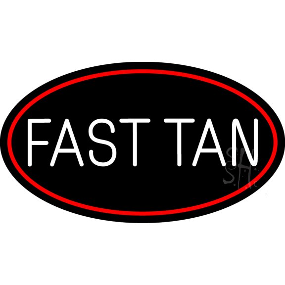 Fast Tan LED Neon Sign 20 x 37 - inches, Black Square Cut Acrylic Backing, with Dimmer - Bright and Premium built indoor LED Neon Sign for Defence Force.