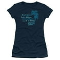thumbnail image 1 of Fast Times Ridgemont High All I Need S/S Junior Women's T-Shirt Sheer Navy, 1 of 1