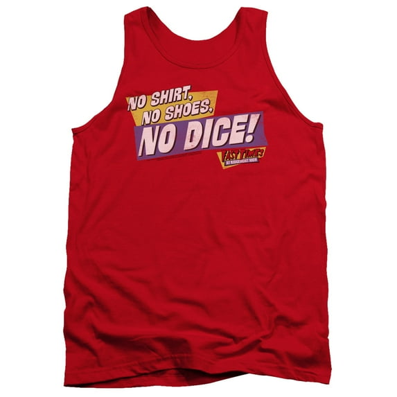 Fast Times Ridgemont High No Dice Adult Tank Top Red Red