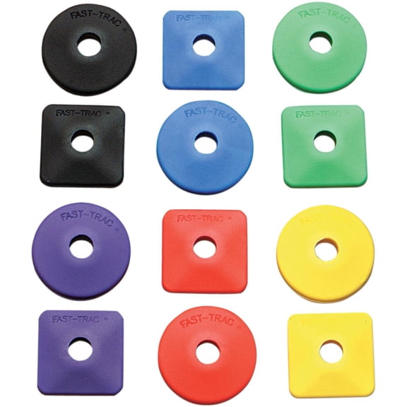 Fast-Trac 215RY-24 Air Lite Round Backer Plates - Yellow - 5/16in. Thread (24pk.)