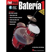 Fast Track Fasttrack Bateria 1 - Spanish Edition Level 1 by Blake Neely Beginner Drum Method Book Learn Notation Beats Fills Syncop, Paperback