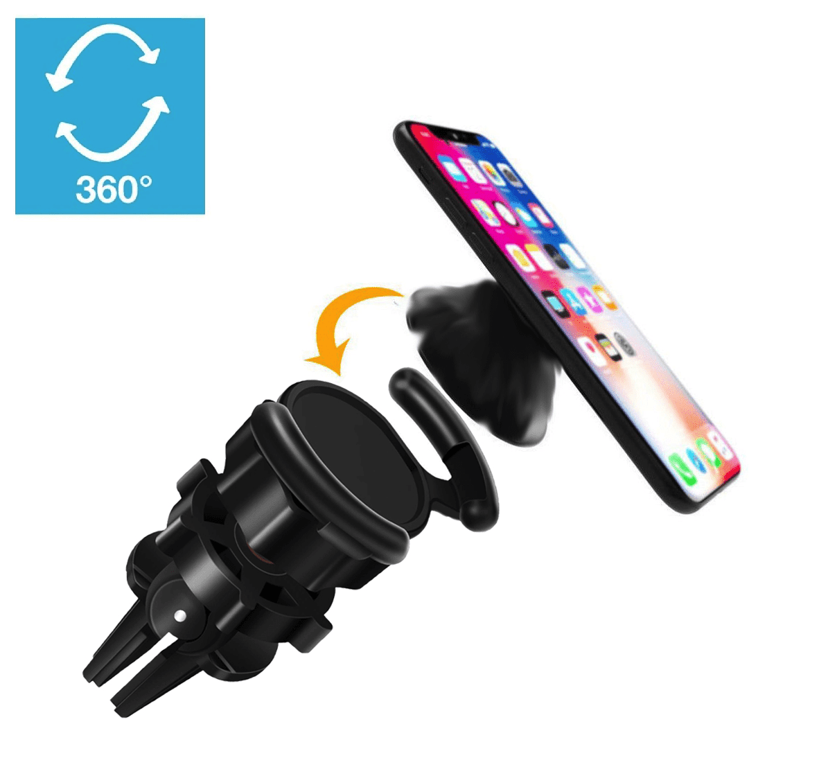 Grip Pop Cell Socket Air Vent Phone Holder, Adjustable Switch Lock, 360 ...
