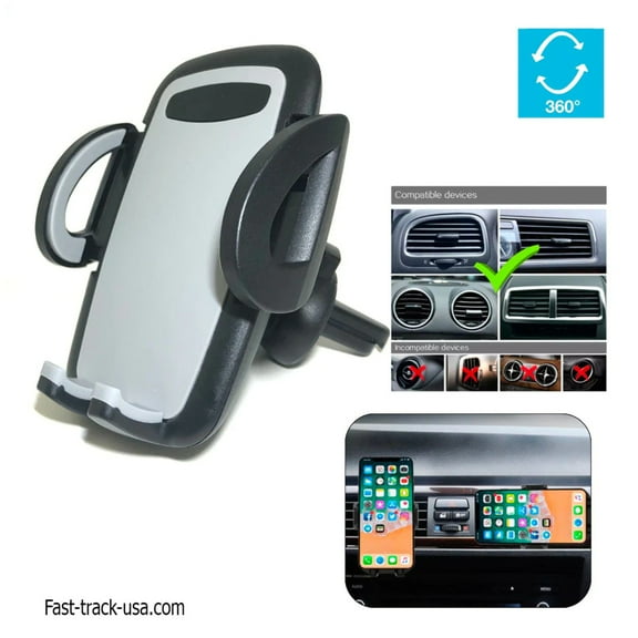 Fast Track USA Car Air Vent Mount Cell Phone Mount Holder with Adjustable Cradle