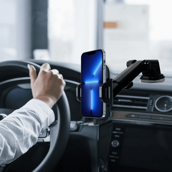 Fast Track USA Adjustable Long Neck Windshield Dashboard Car Mount, Retail Packaging with Dashboard Adhesive Pad, New 1 Count, 1 Pack