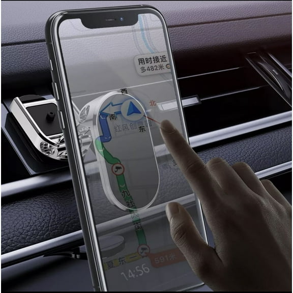 Fast Track USA Folding Magnetic Car Phone Holder with 360 Magnetic Bracket, Dash Mount, for Any Smartphone, 1 Count