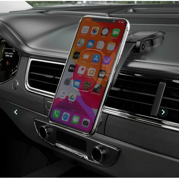 Unknown CC M2020 Adjustable Angles Magnetic Dash Mount Car Phone Holder for Smartphones, Retail Packaging with Magnetic Pad, 1 Count