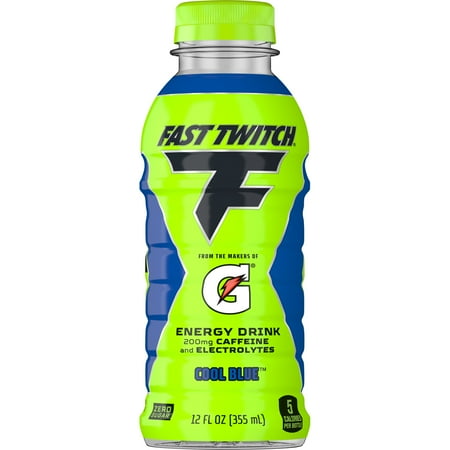 Fast Twitch by Gatorade Energy Drink, Cool Blue, 12 fl oz, 1 Count Bottle