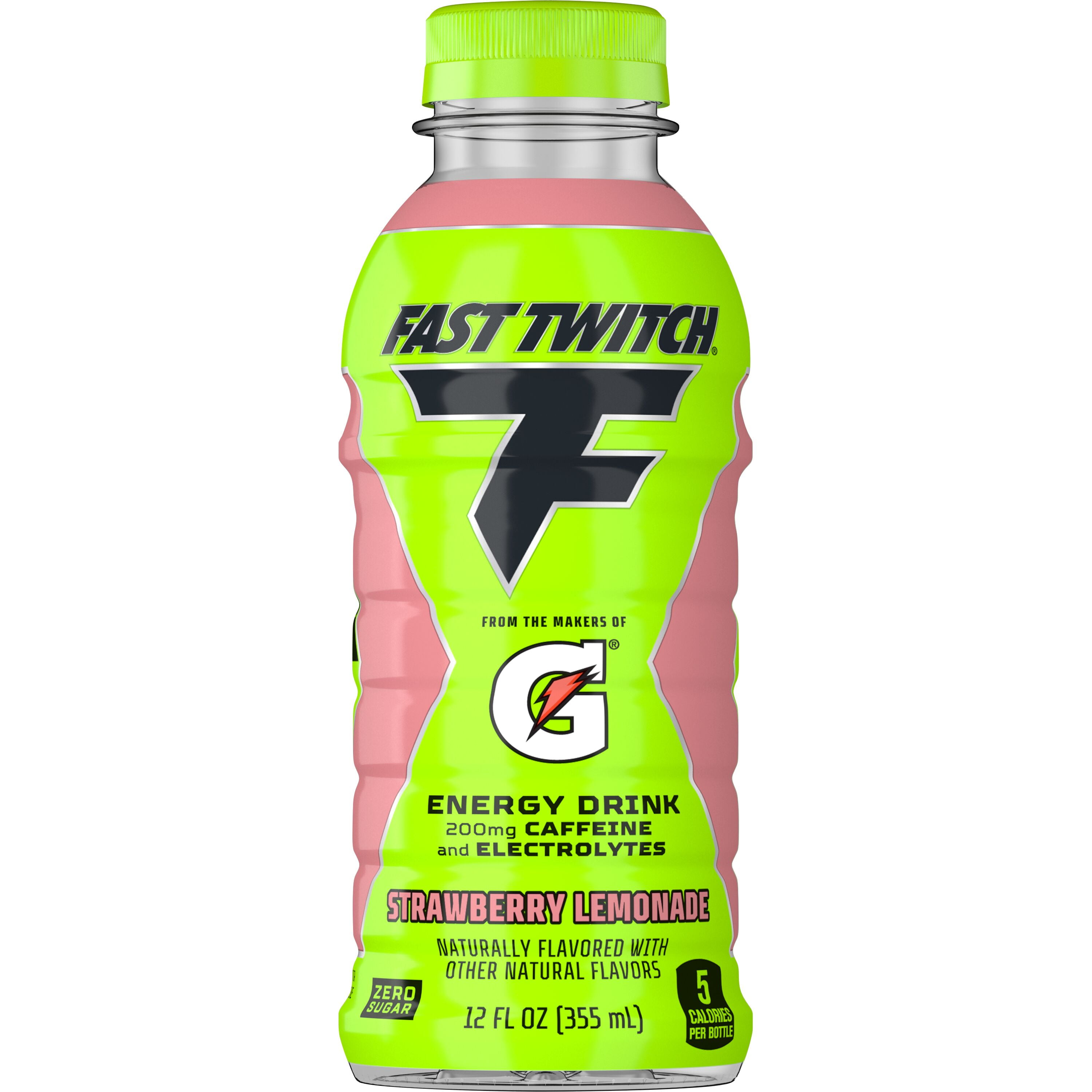 Fast Twitch by Gatorade Energy Drink, Strawberry Lemonade, 12 fl oz, 1 Count Bottle