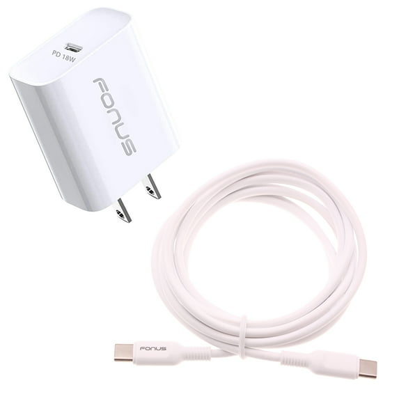 Fast Type-C 18W PD Home Charger for Samsung Galaxy A14 5G Phone - 10ft Long Cable Quick Power Adapter USB-C Wall D9D Compatible With Galaxy A14 5G Model