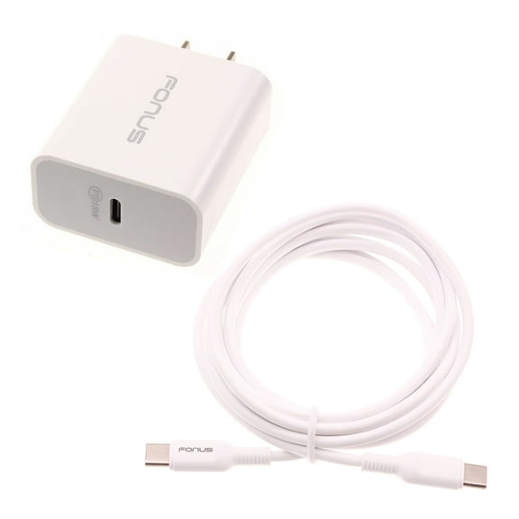 Fast Type-C 18W PD Home Charger for Cricket Debut Smart/S3/S2/Flex - 10ft Long Cable Quick Power Adapter USB-C