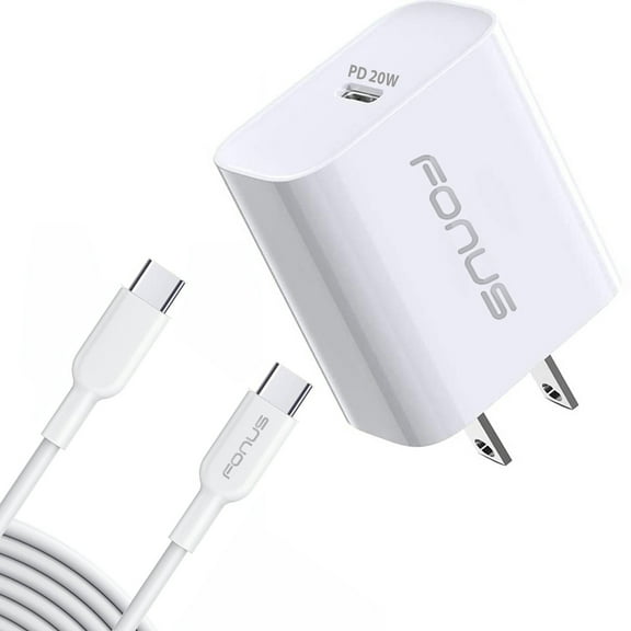 Fast Type-C 20W PD Home Charger for Cricket Debut Smart/S3/S2/Flex - 6ft Long Cable Quick Power Adapter USB-C