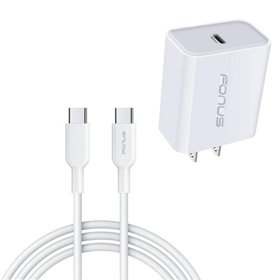 Fast Type-C 20W PD Home Charger for Google Pixel 8/Pro - 6ft Long Cable Quick Power Adapter USB-C