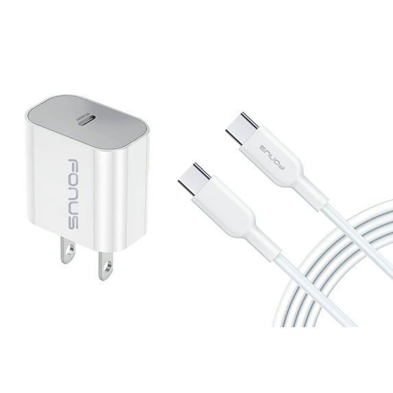 Fast Type-C 20W PD Home Charger for Google Pixel 9/Pro/XL - 6ft Long Cable Quick Power Adapter USB-C