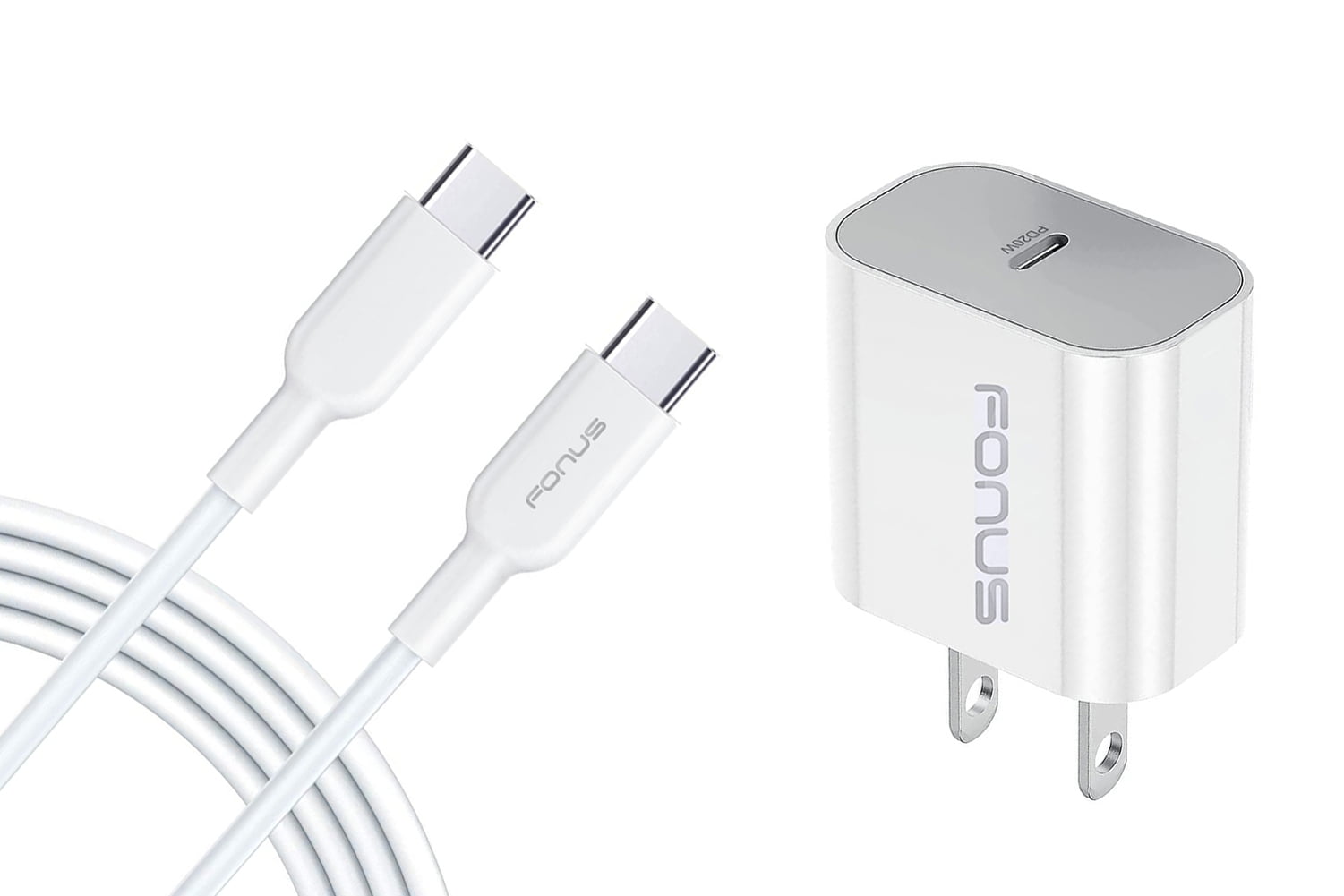 Fast Type-C 20W PD Home Charger for Nokia XR21, T21, X100 - 6ft Long Cable Quick Power Adapter USB-C