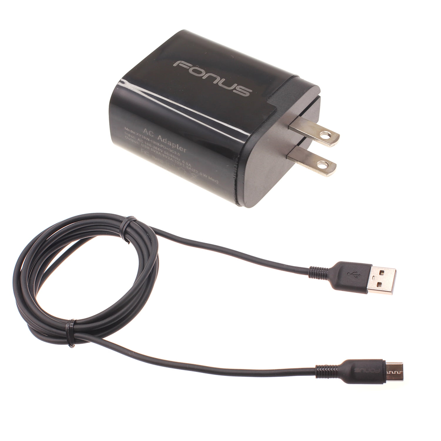 Fast Type-C 36W PD Home Charger Compatible With iPad Pro 13" (2024 7th Gen), iPad Pro 11" (2024 5th Gen) 6ft Long Cable USB-C Power Cord QC3.0 Adapter Wall