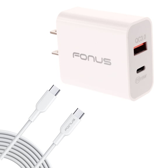 Fast Type-C 36W PD Home Charger for Google Pixel 9 Pro Fold - 6ft Long Cable USB-C Power Cord QC3.0 Adapter Wall