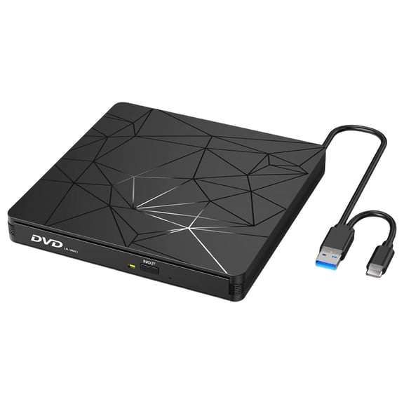 Fast USB C Disc Reader External Opticaled Disk Drive Compatible Multiple Systems