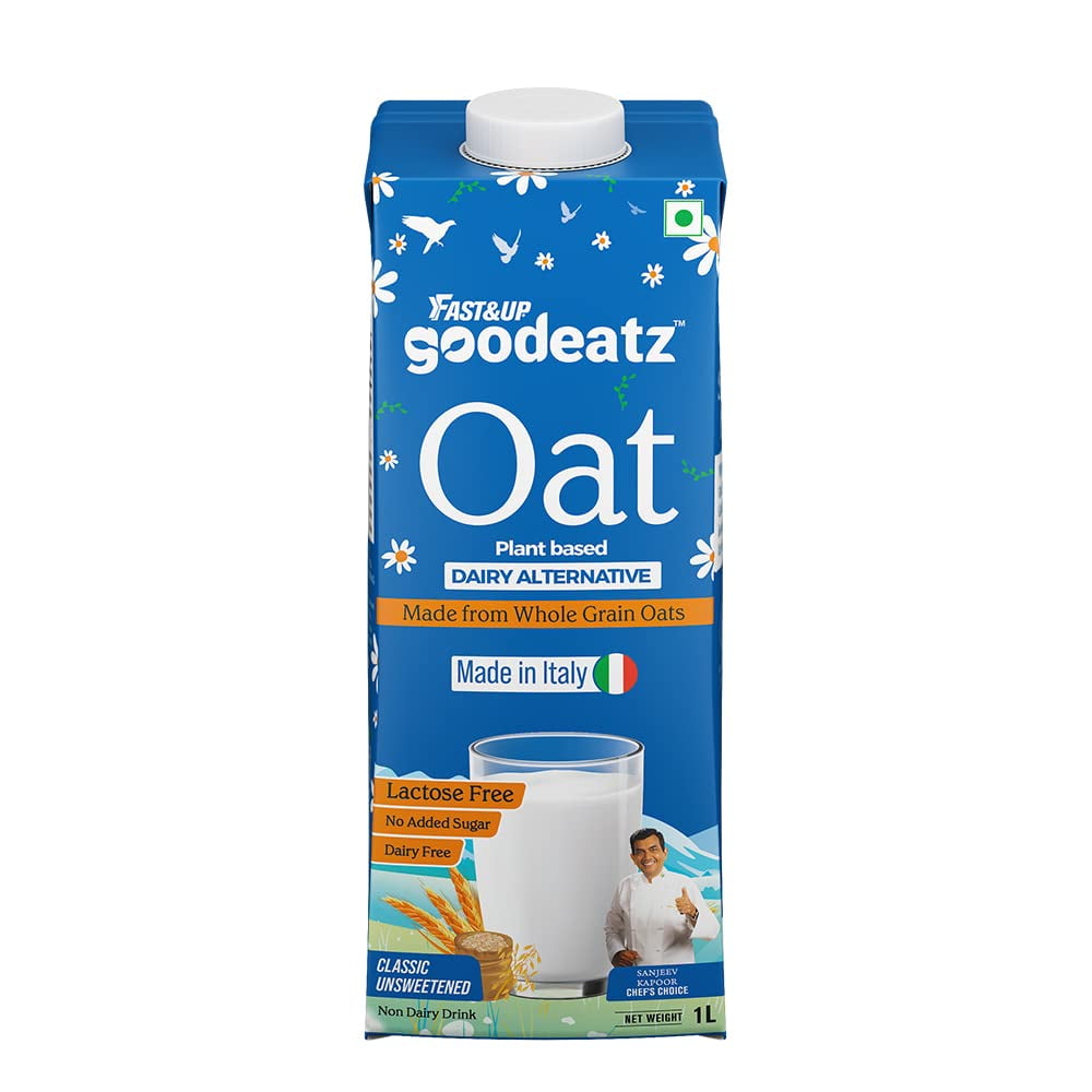 Fast&Up Goodeatz Oat Milk Vegan Plant Based Dairy Alternative