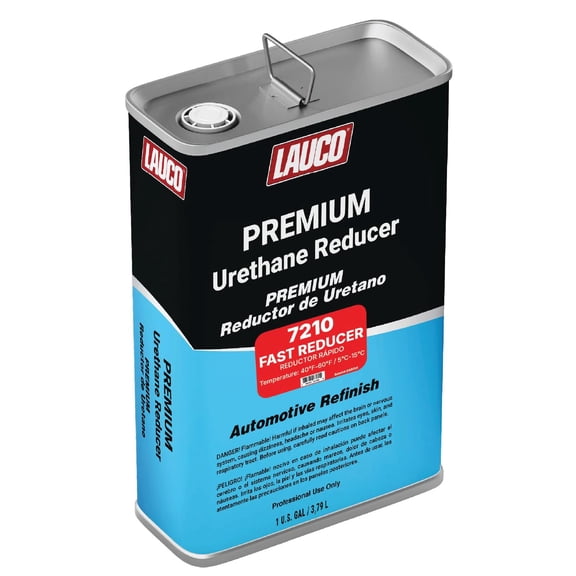 LAUCO Fast Urethane Grade Reducer, 1 Gallon (For 40 °F / 4 °C & Above), High-Performance Solvent Thinner for Urethane & High-Solids Automotive/Industrial Coatings (7210)