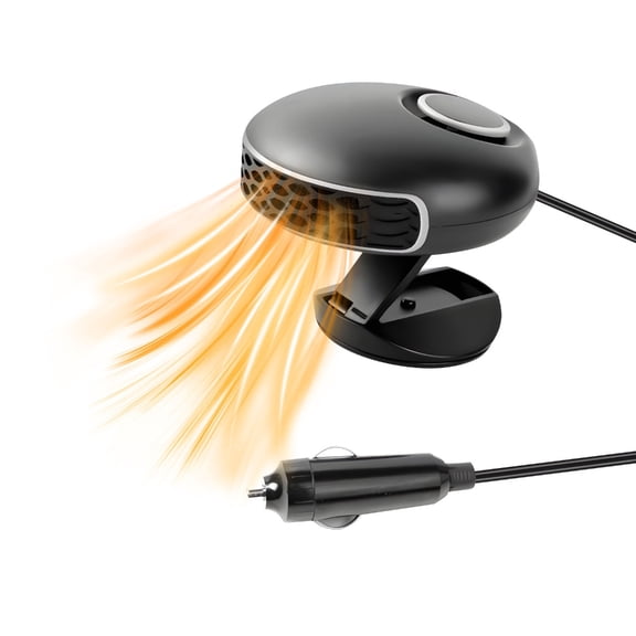 Fast Warm Air Vehicle Windshield Defroster Demister With Plug In Design ABS Construction 3 Minutes Operations