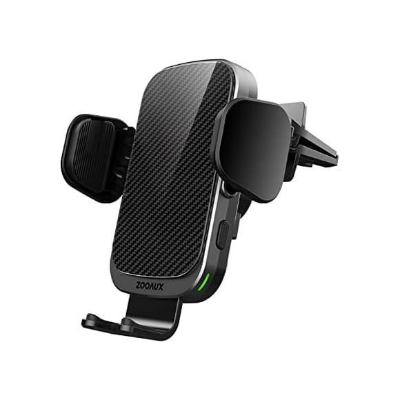 Fast Wireless Car Charger Vent Mount, Automatic Clamping 10W/7.5W Fast Charging Air Vent for iPhone 12/12 Pro/SE/11 Pro/11 Pro Max/Xs MAX/XS/XR/X/8/8+,Samsung S20/S10/S10+/S9/S9+/S8/LG V30/etc