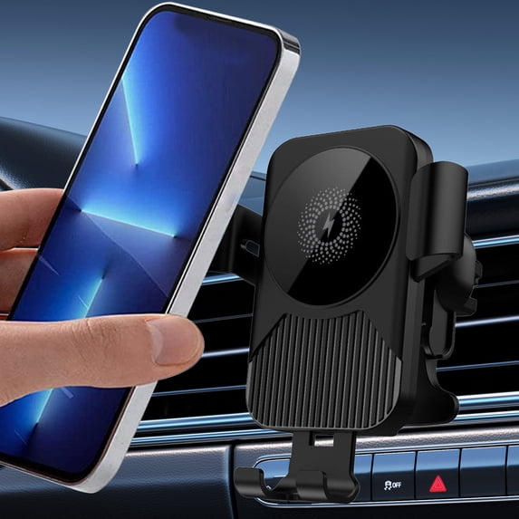 Fast Wireless Car Charger Wireless Charging Phone Mount for Car Magnetic Navigation Car Phone Holder Air Vent Cell Phone Charger Cellphone Holder for iPhone 16 15 14 13 Pro Max Xs