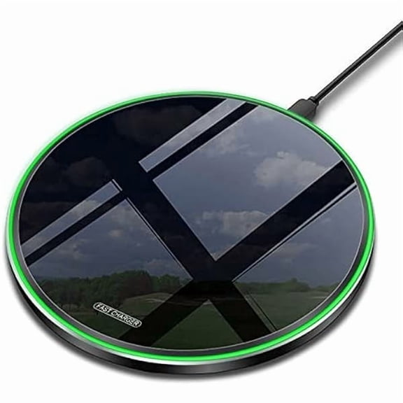 Fast Wireless Charger,20W Max Wireless Charging Pad Compatible with iPhone 17/17 Pro/Pro Max/16/15/14/13/12,AirPods; Induction Charge Mat for Samsung Galaxy S25/S24/S23/S20/Pixel/G8