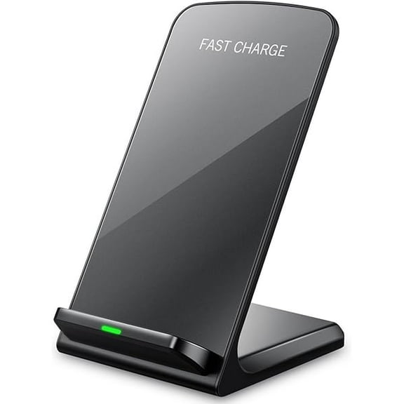 Fast Wireless Charger Stand for Samsung Galaxy S25 S24 S23 S22 Ultra/S21/Note 20/S20/S10+/S10e/S9/ S8+/S7 Edge Note 9/8 Qi Charging Dock for iPhone 16 15 14 13 12 11 Pro Max Mini Xs Xr 8 Plus SE