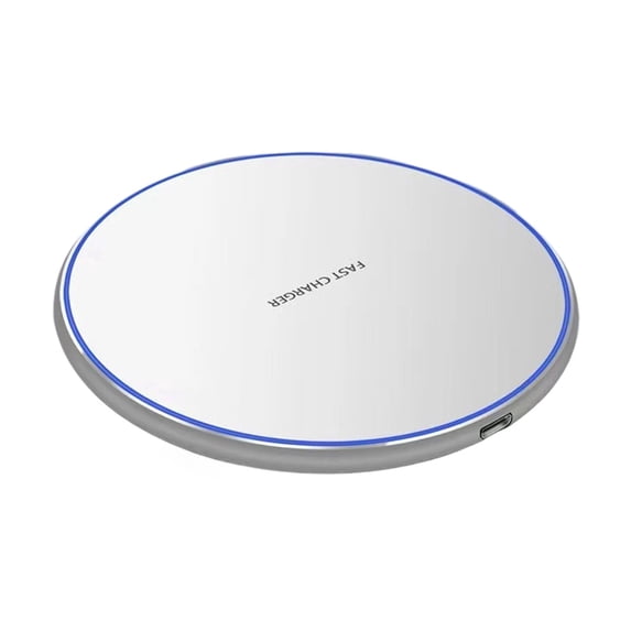Fast Wireless Charger for All Phones Certified 10W Max Wireless Charging Pad With Type C Compatible with Android Devices,White