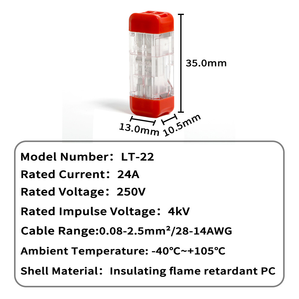Fast Wiring Electrical Wire Connector Mini Type Compact Wire Connection