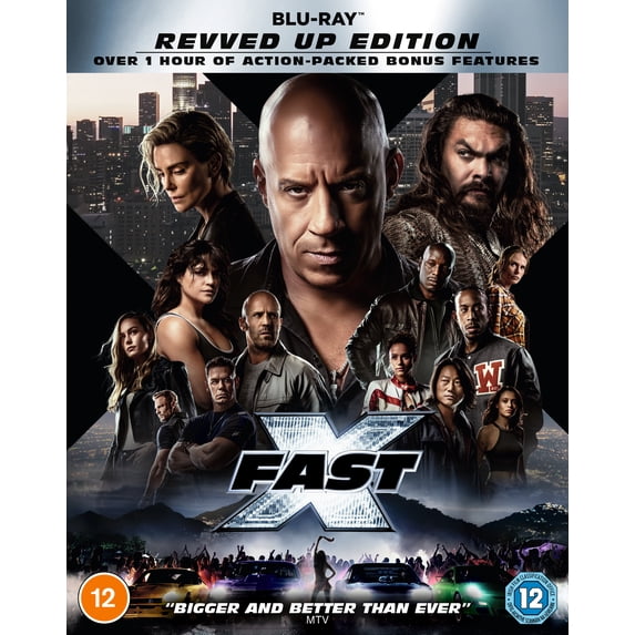Fast X (Blu-ray) Jason Momoa Brie Larson Tyrese Gibson Nathalie Emmanuel Charlize Theron