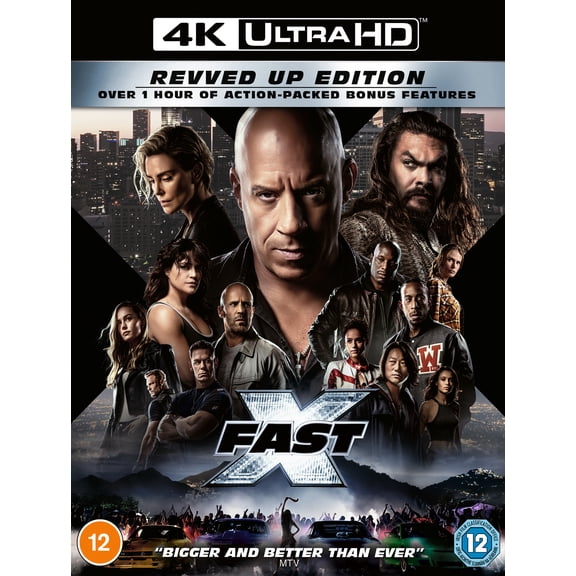 Fast X (4K Ultra HD) Jason Momoa Brie Larson Tyrese Gibson Nathalie Emmanuel Charlize Theron
